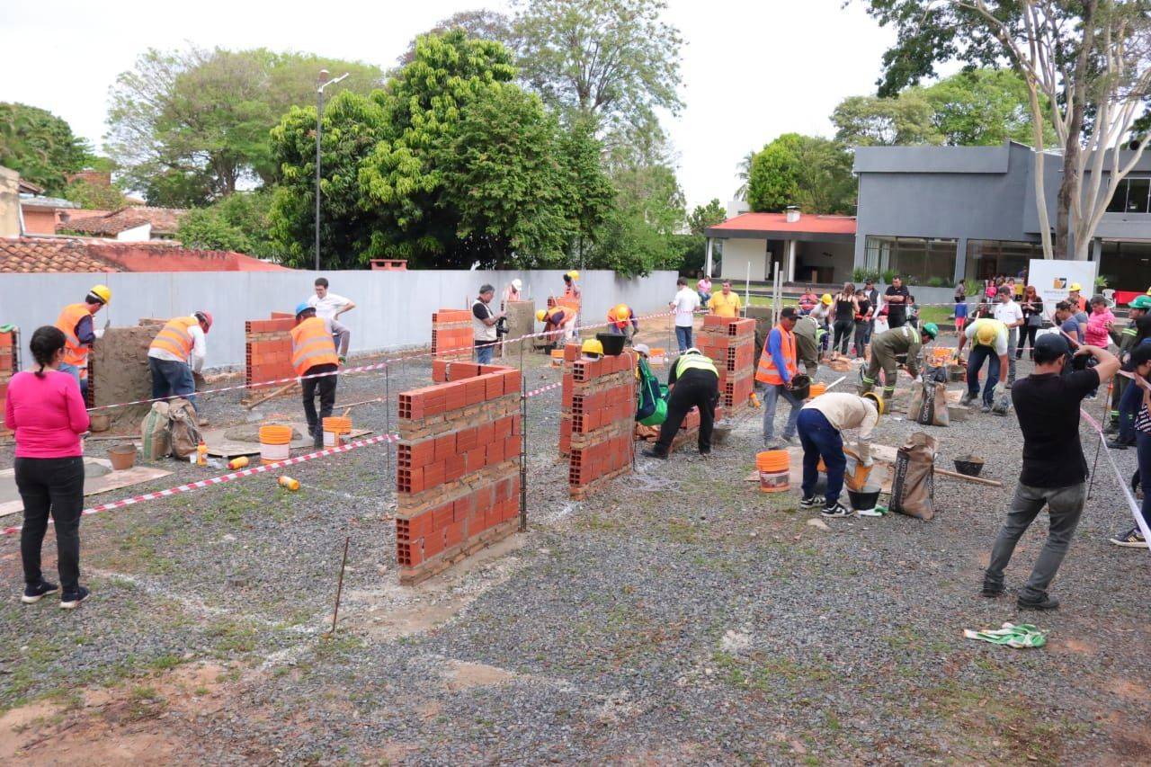 Continúa proceso de verificación para certificación de trabajadores en el primer campeonato de albañilería