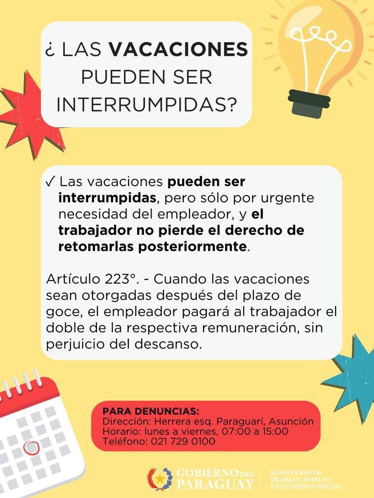 Conozca lo que establece la normativa sobre las vacaciones remuneradas