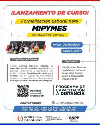 Ministerio de Trabajo ofrece curso a distancia gratuito sobre formalización laboral dirigido a las Mipymes